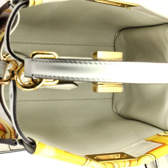 Fendi x Versace Fendace Peekaboo Bag Printed Zucca Leather Mini Neutral, Print - Picture 5 of 6
